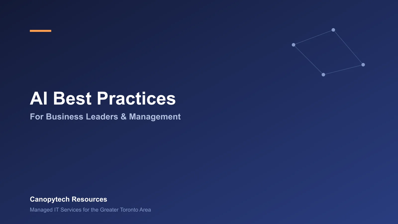 AI Best Practices for Business Leaders & Management