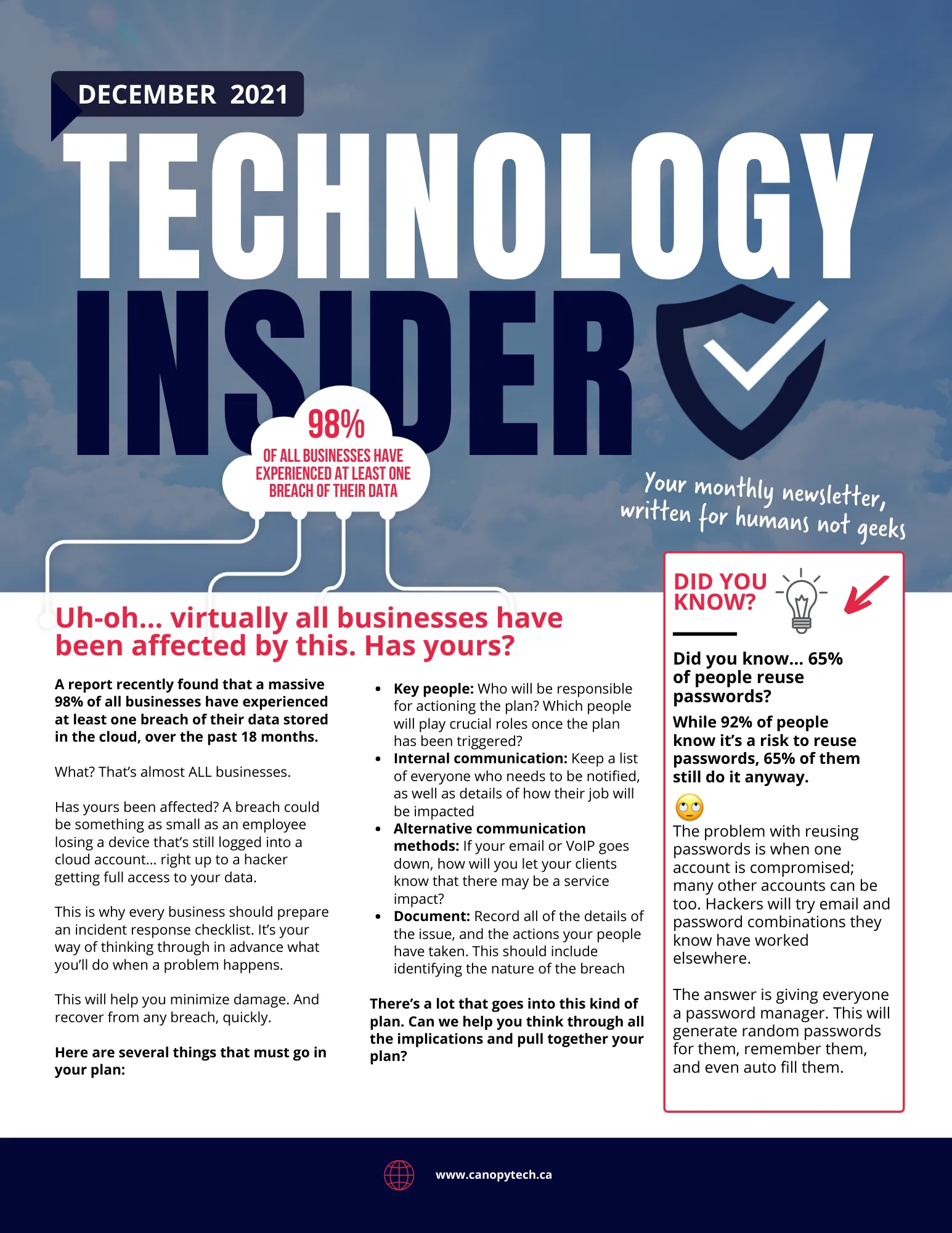 December 2021 Newsletter