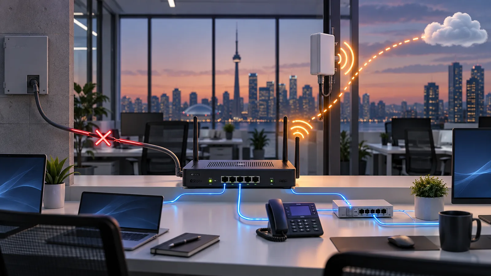 What Happens When Rogers or Bell Goes Down? An Internet Failover Plan for GTA Businesses