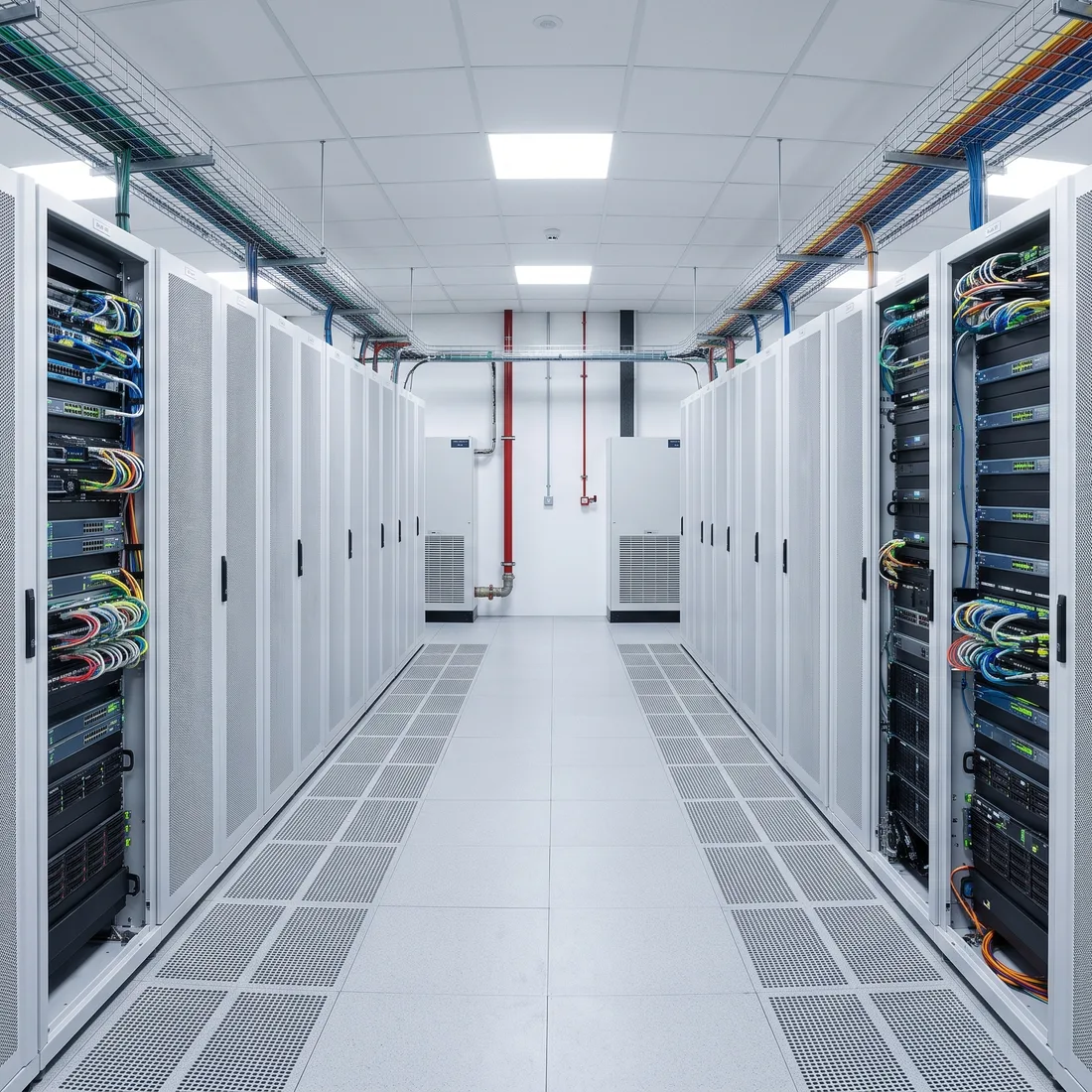 Server racks in a data centre managed by Canopytech