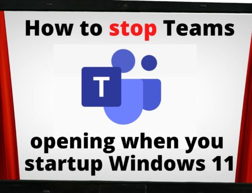How to stop Microsoft Teams opening when you startup Windows 11